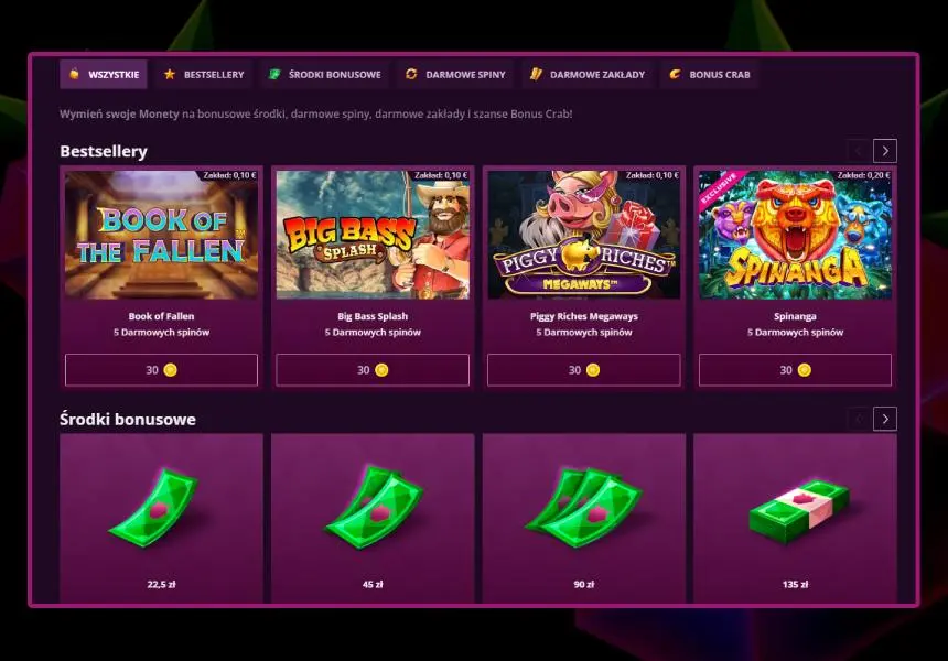 Jak działa sklep w Malina Casino. Jak działa sklep w Malina Casino.