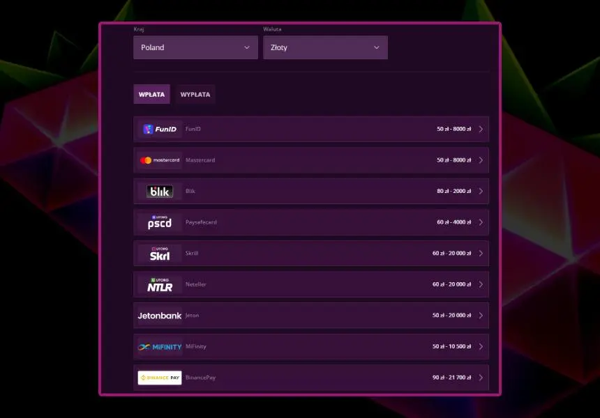 Metody płatności dla wpłat i wypłat w Malina kasyno. Metody płatności dla wpłat i wypłat w Malina kasyno.